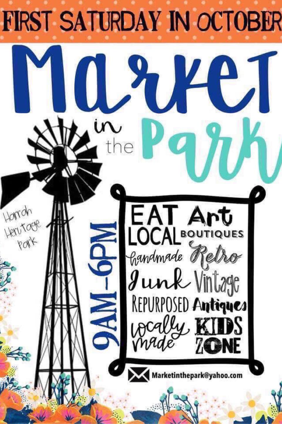 Market in the Park & Pigs in the Park Harrah Chamber of Commerce